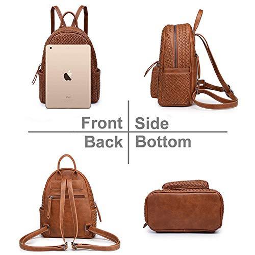 Women Backpack Purse Woven