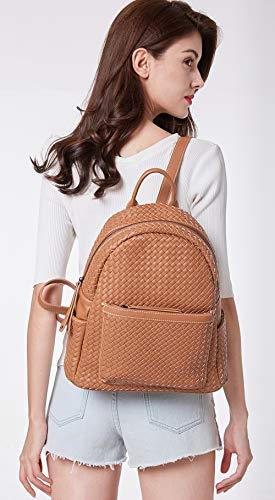 Women Backpack Purse Woven