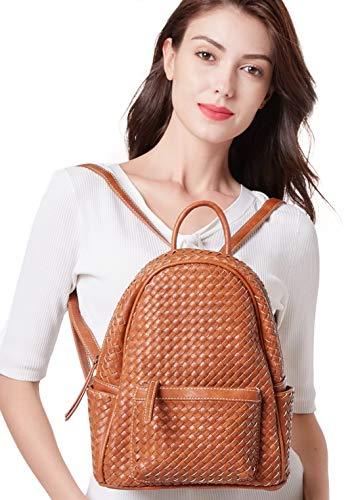 Women Backpack Purse Woven