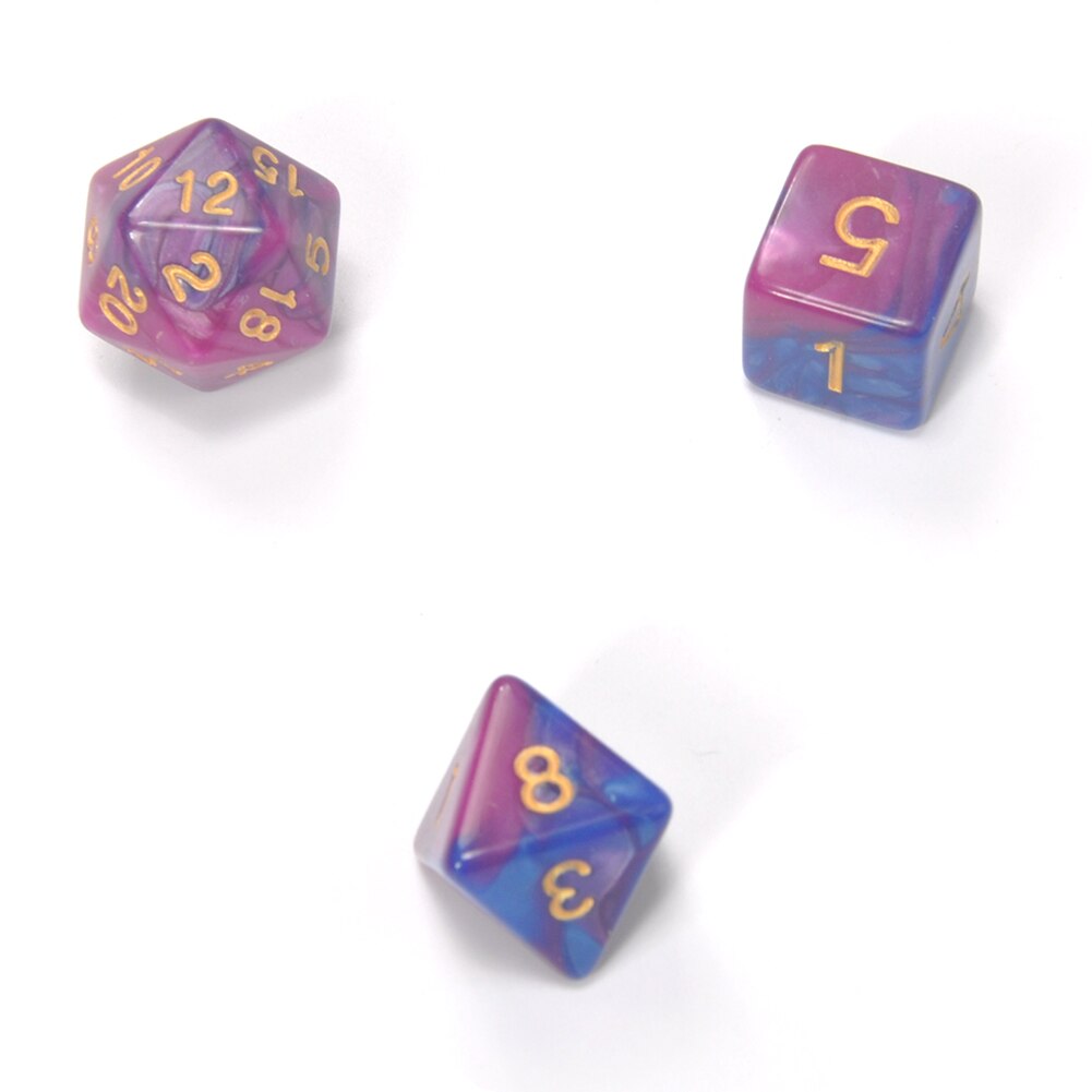 7pcs Dice Set with Nebula effect