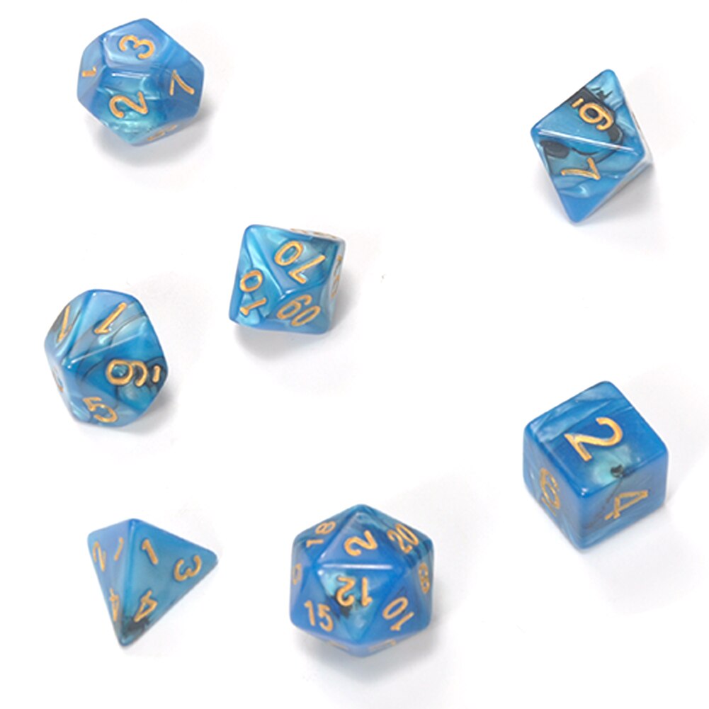 7pcs Dice Set with Nebula effect