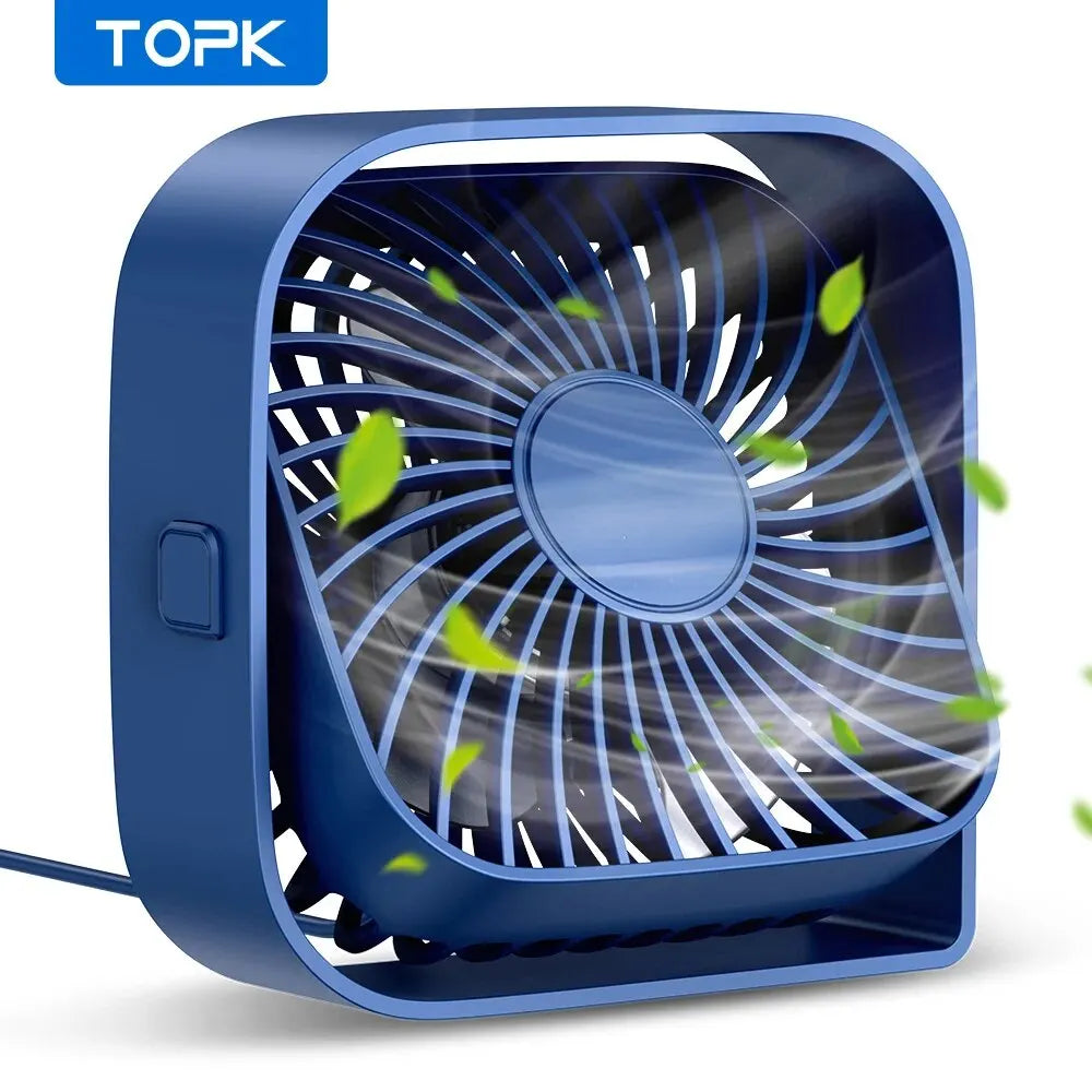 Mini Portable USB Fan Quiet 3 Speed