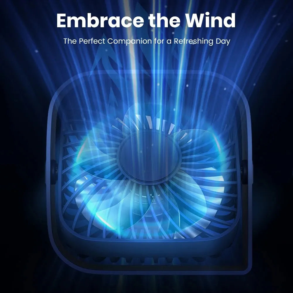 Mini Portable USB Fan Quiet 3 Speed