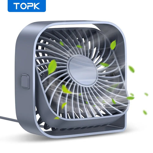 Mini Portable USB Fan Quiet 3 Speed