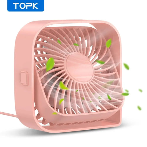 Mini Portable USB Fan Quiet 3 Speed