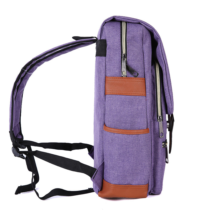 Slim Backpack Fits 15-inch Laptop-Purple