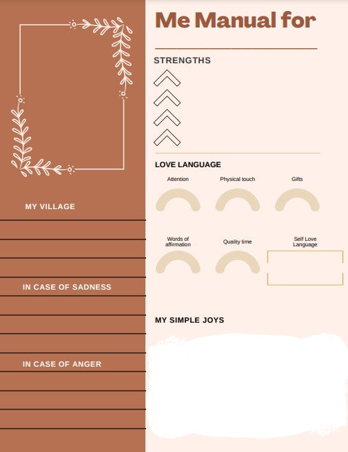Me Manual quick sheet