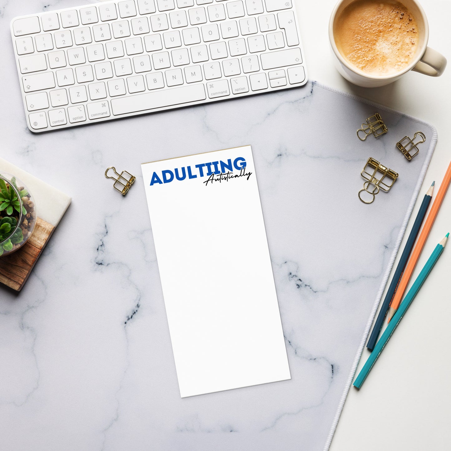 Adulting autistically pad- Blue