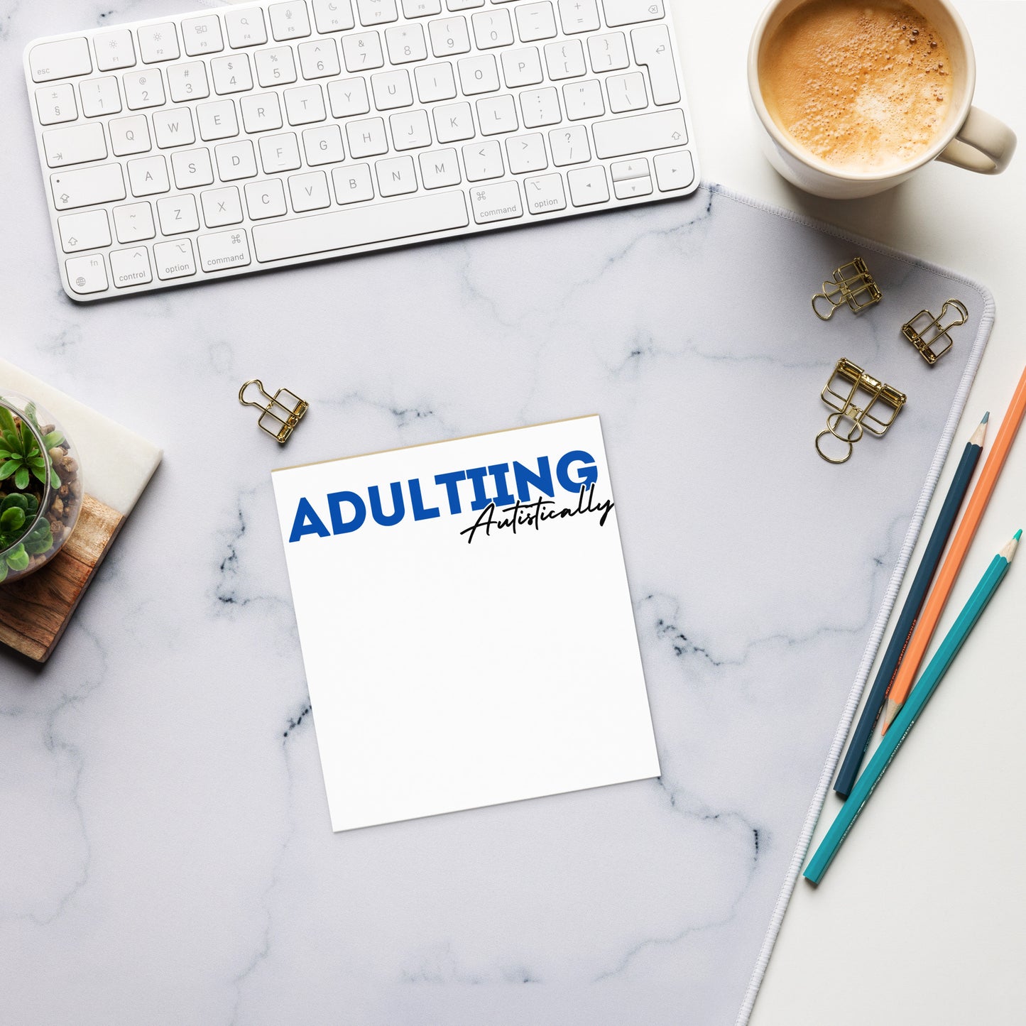 Adulting autistically pad- Blue