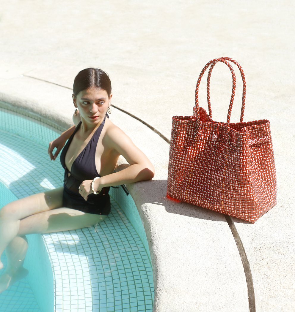 Recycled Woven Tote Bag