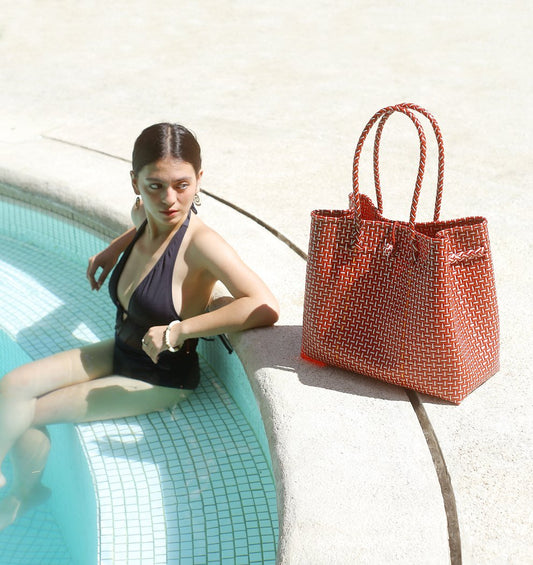 Recycled Woven Tote Bag