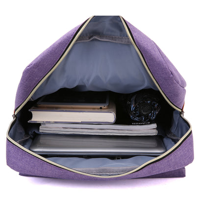 Slim Backpack Fits 15-inch Laptop-Purple
