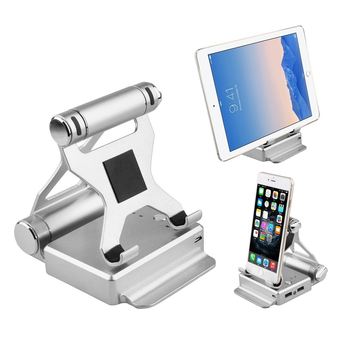 Podium Style Stand With Extended Battery Up To 200% For iPad, iPhone