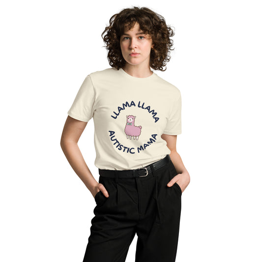 Llama Llama Autistic Mama premium t-shirt