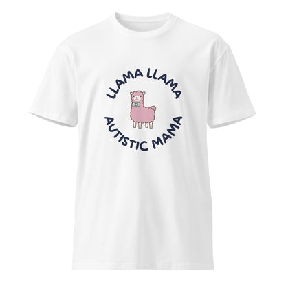 Llama Llama Autistic Mama premium t-shirt